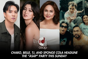 Charo, Belle, TJ, and Sponge Cola headline the "ASAP" party this Sunday