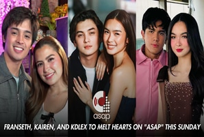 FranSeth, KaiRen, and KDLex to melt hearts on "ASAP" this Sunday