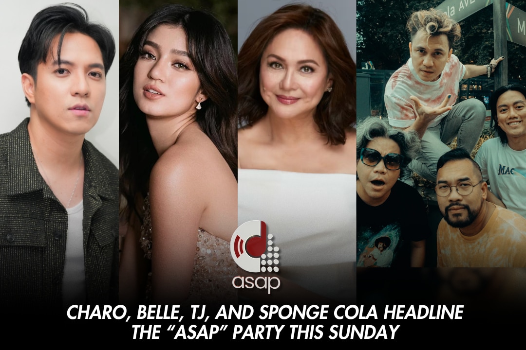 Charo, Belle, TJ, and Sponge Cola headline the "ASAP" party this Sunday