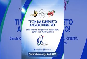 GSAT to air Jeepney TV, Cinemo, and Metro Channel starting Oct 5