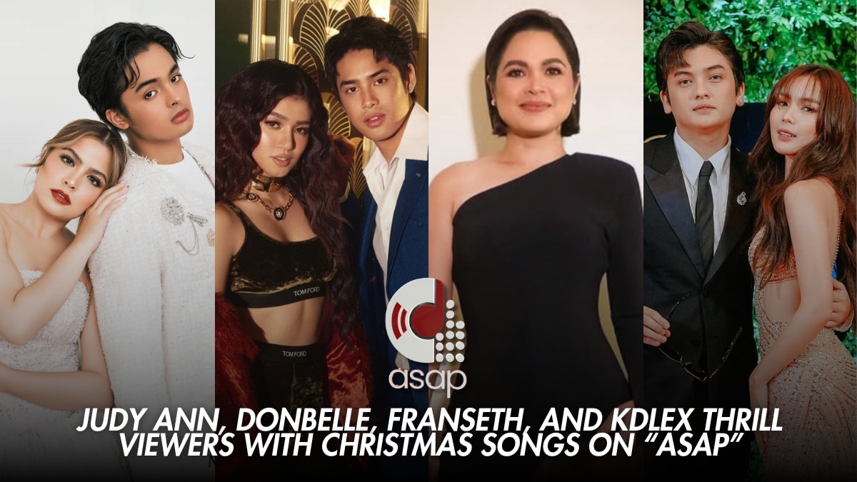 Judy Ann, DonBelle, FranSeth, and KDLex thrill viewers with Christmas songs on "ASAP"