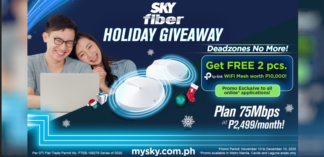 SKY Fiber offers a sweet home WiFi giveaway this Christmas season