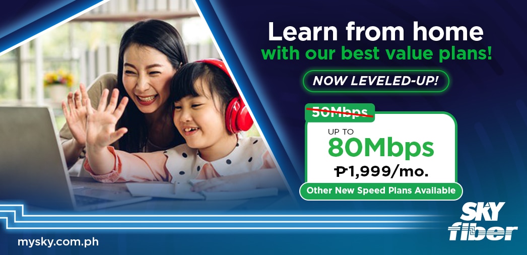 Online learning maximized with SKY Fiber's leveled-up speeds