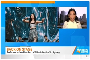 Korean-Australian music star Dami Im promotes 1MX Sydney on 7NEWS' The Morning Show in Australia