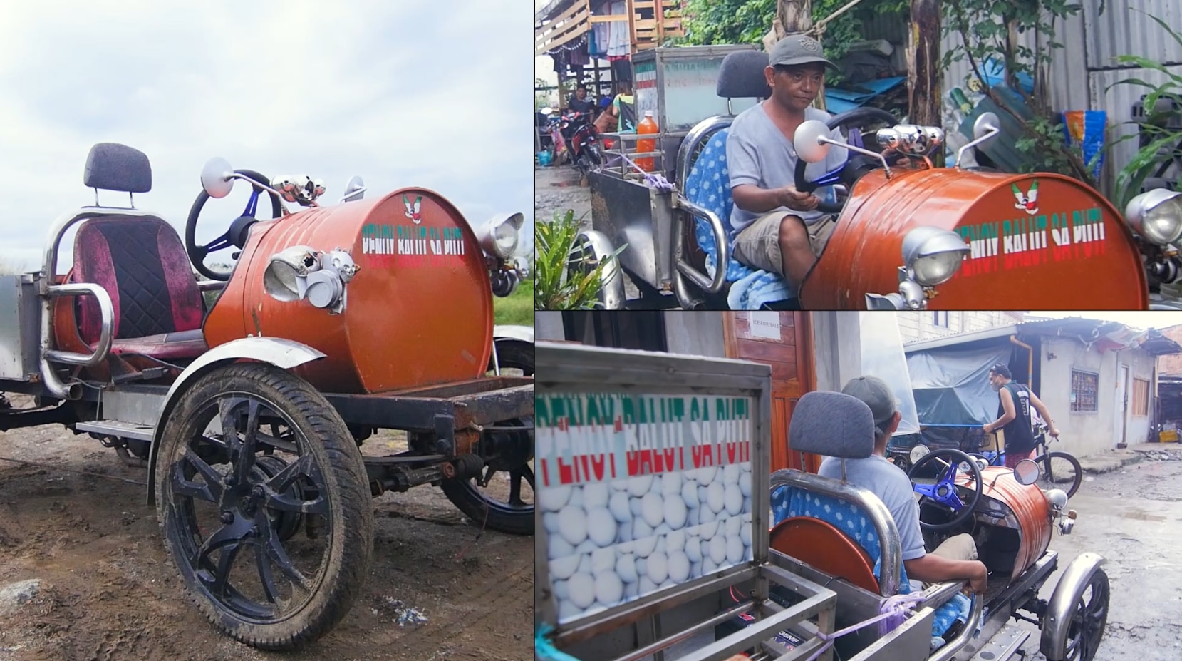 Balut vendor shows off ‘drum car’ invention in Noli’s “KBYN: Kaagapay Ng Bayan”