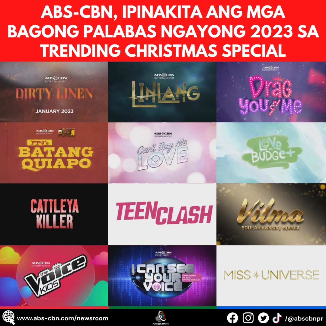 ABS CBN, IPINAKITA ANG MGA BAGONG PALABAS NGAYONG 2023 SA TRENDING CHRISTMAS SPECIAL