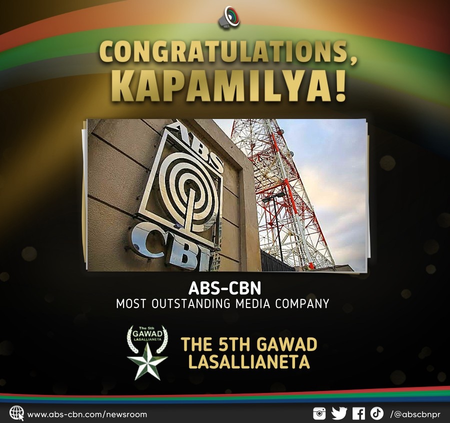 ABS CBN MOST OUTSTANDING MEDIA COMPANY