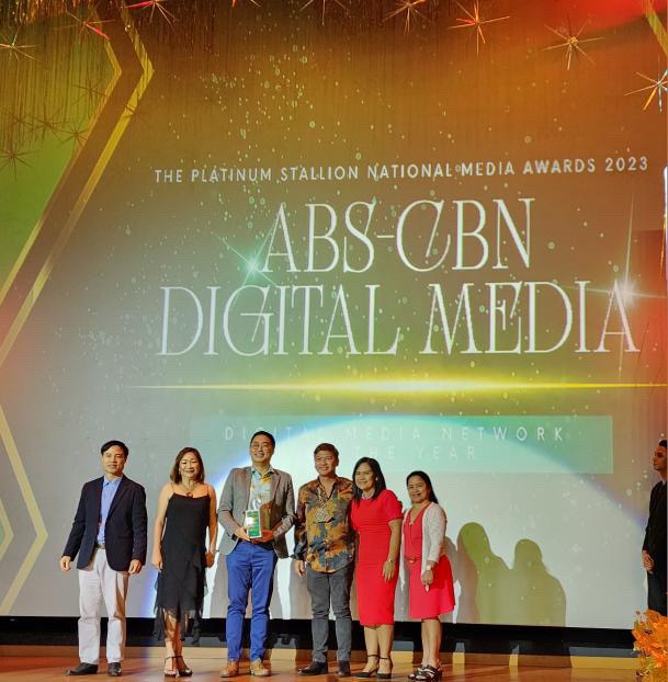 ABS CBN WINS DIGITAL MEDIA NETWORK OF THE YEAR AWARD