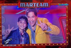 Martin blocks KZ to get young artist on his team as the blind auditions heat up in "The Voice Kids"