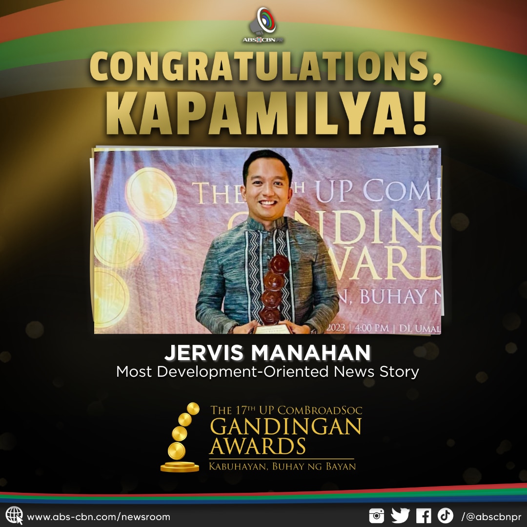 Jervis Manahan wins Most Development Oriented News Story award