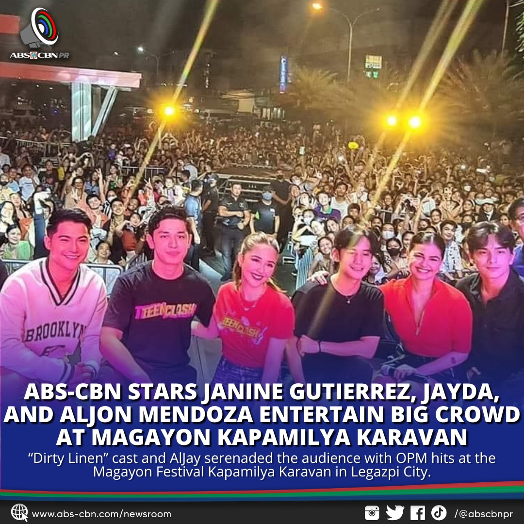 ABS CBN STARS JANINE GUTIERREZ, JAYDA, AND ALJON MENDOZA ENTERTAIN BIG CROWD AT MAGAYON KAPAMILYA KARAVAN