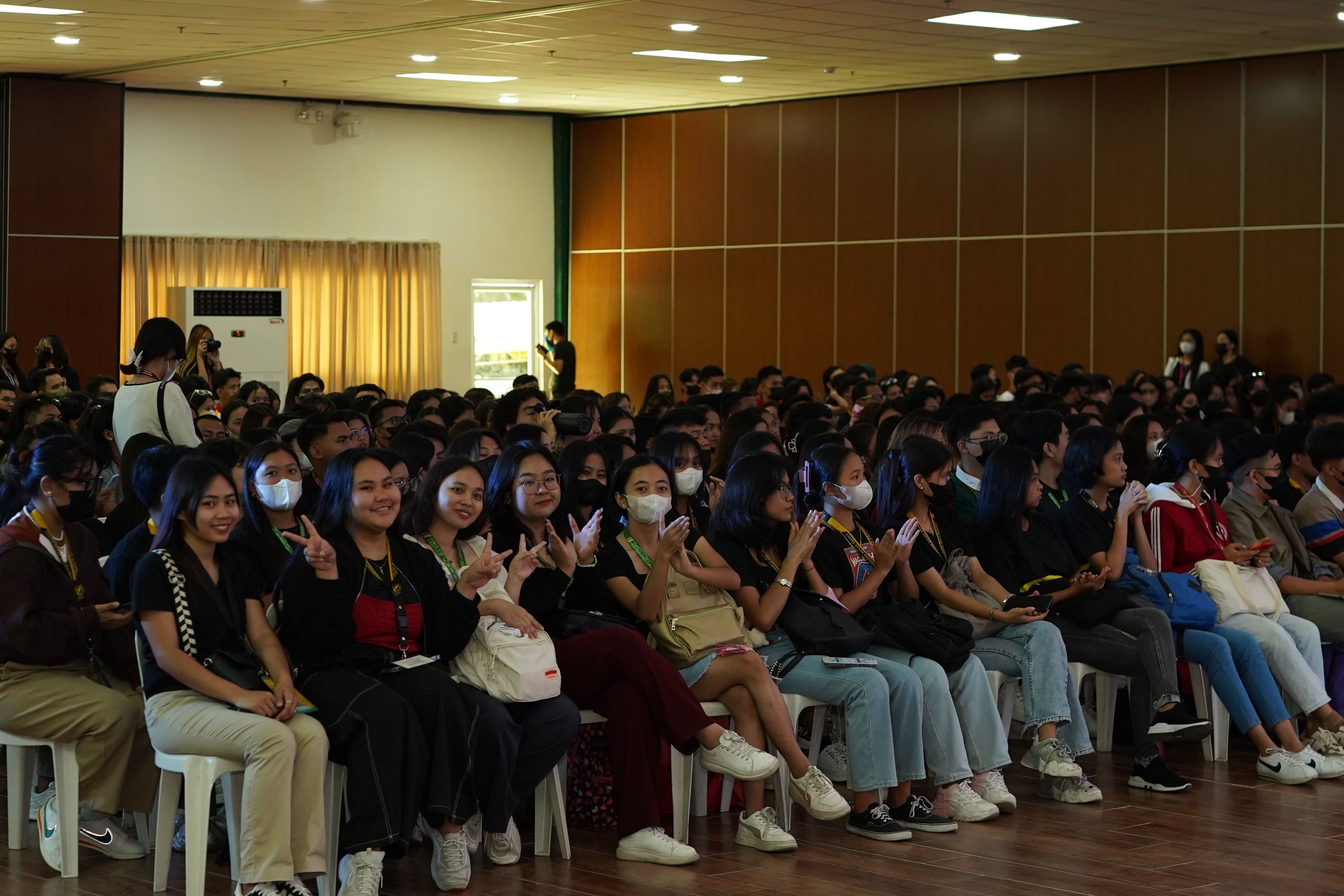 Student delegates at the Cavite State University for Pinoy Media Congress Day 1