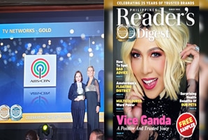ABS-CBN and Vice Ganda among the most trusted by Filipinos based on Reader’s Digest Trusted Brands A
