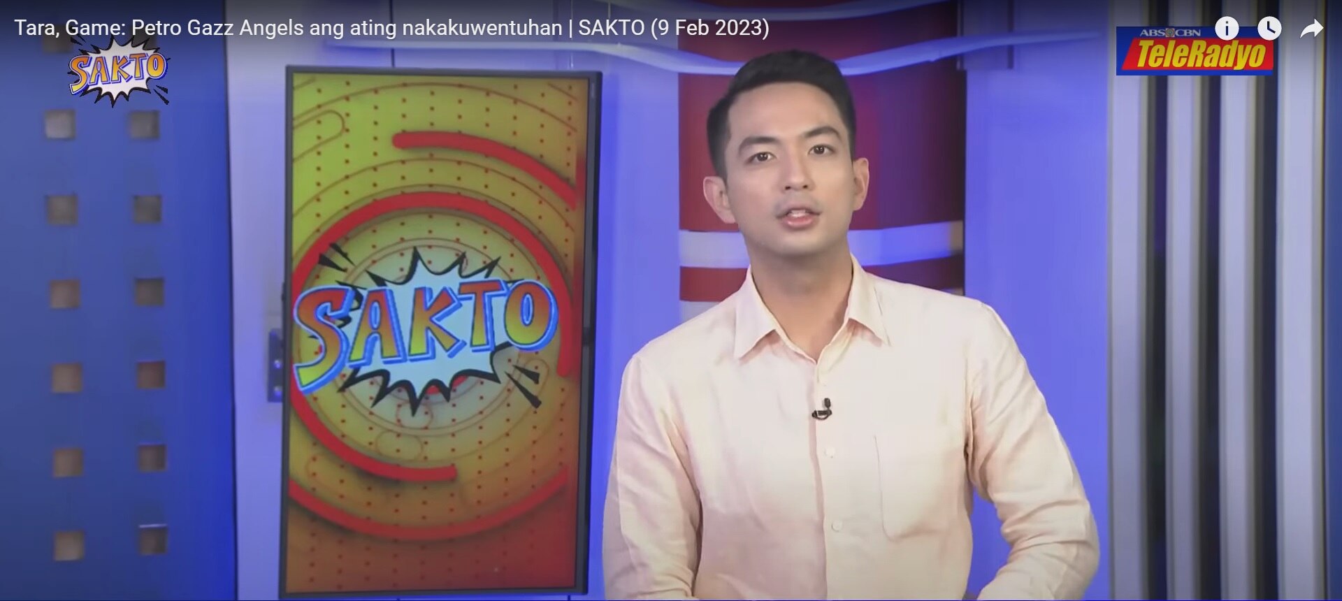 Migs Bustos In ABS-CBN TeleRadyo's Sakto