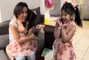 Bernadette takes on the viral dance challenge with “Mini Miss U” grand winner Arianah Kelsey in “Tao Po”