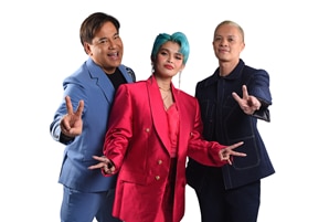 Bamboo, KZ, and Martin ready to find the next Gen Z champ of "The Voice Teens"