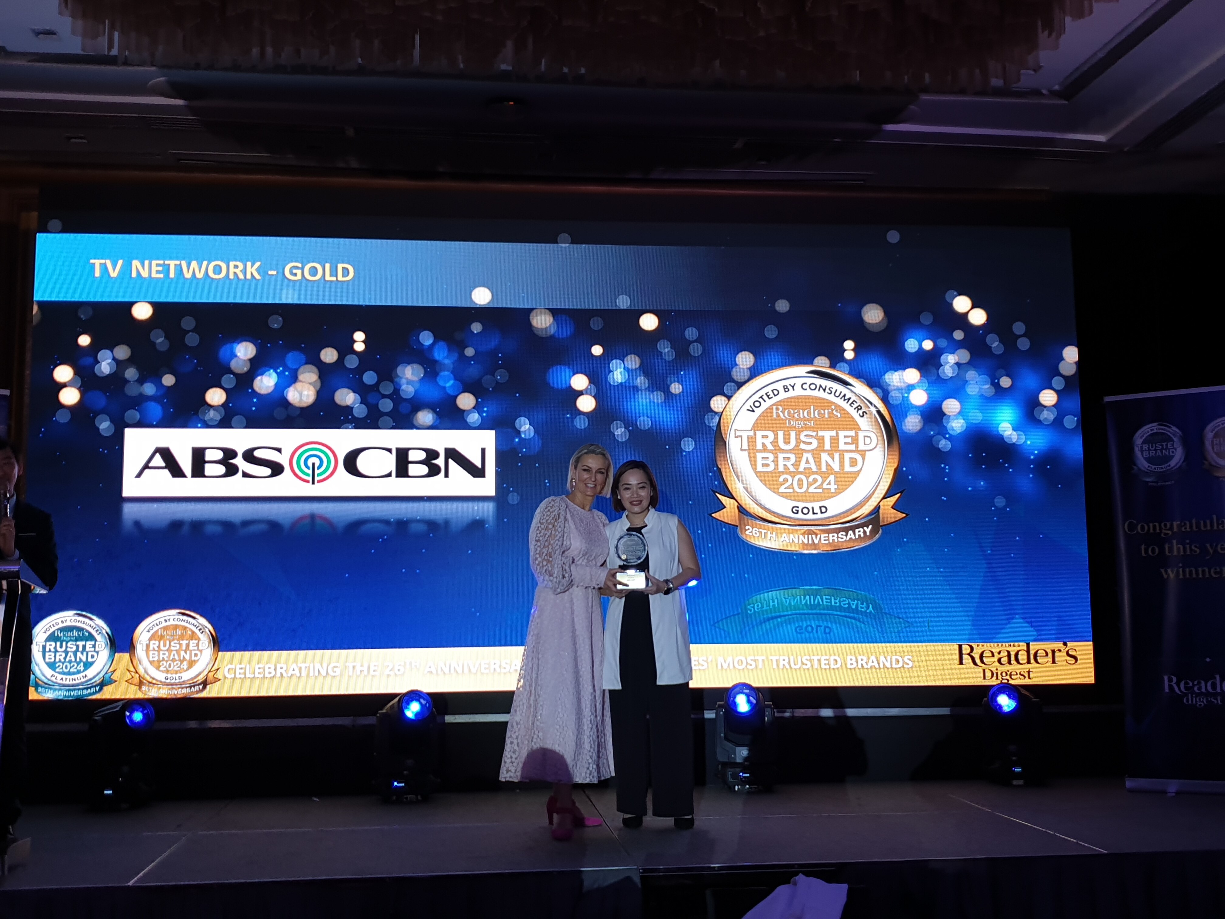 ABS-CBN continues to shine in the Reader's Digest Trusted Brands Awards 2024