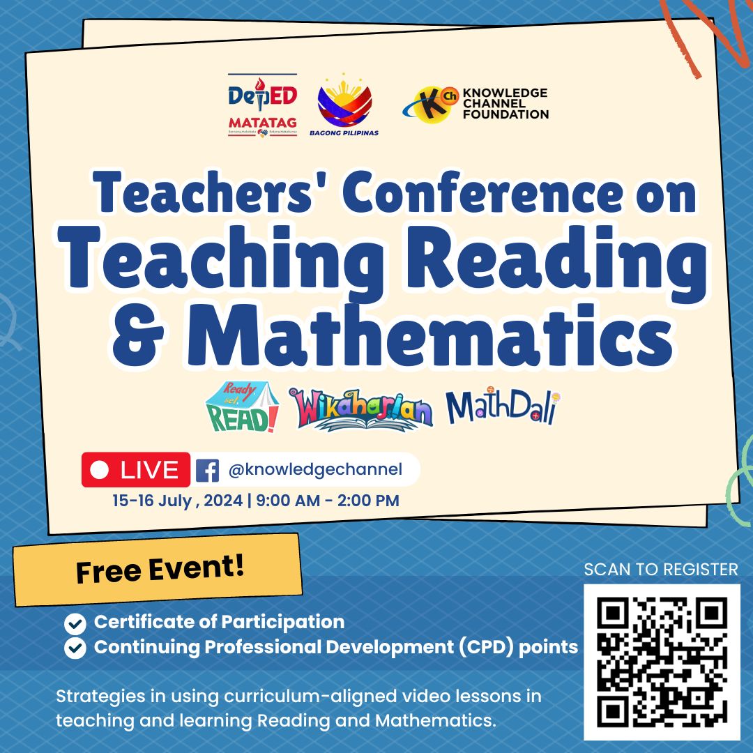 Knowledge Channel celebrates 25th Anniversary with Free Online Teacher Conference During National Learning Camp Ahead of SY 2024-2025 on July 15 – Jul