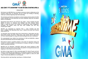 ABS-CBN'S "It's Showtime" to air on GMA starting April 6
