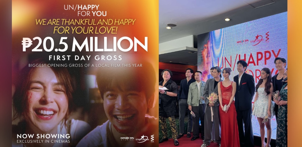 Joshua and Julia’s “Un/Happy for You” earns P20.5M on first day