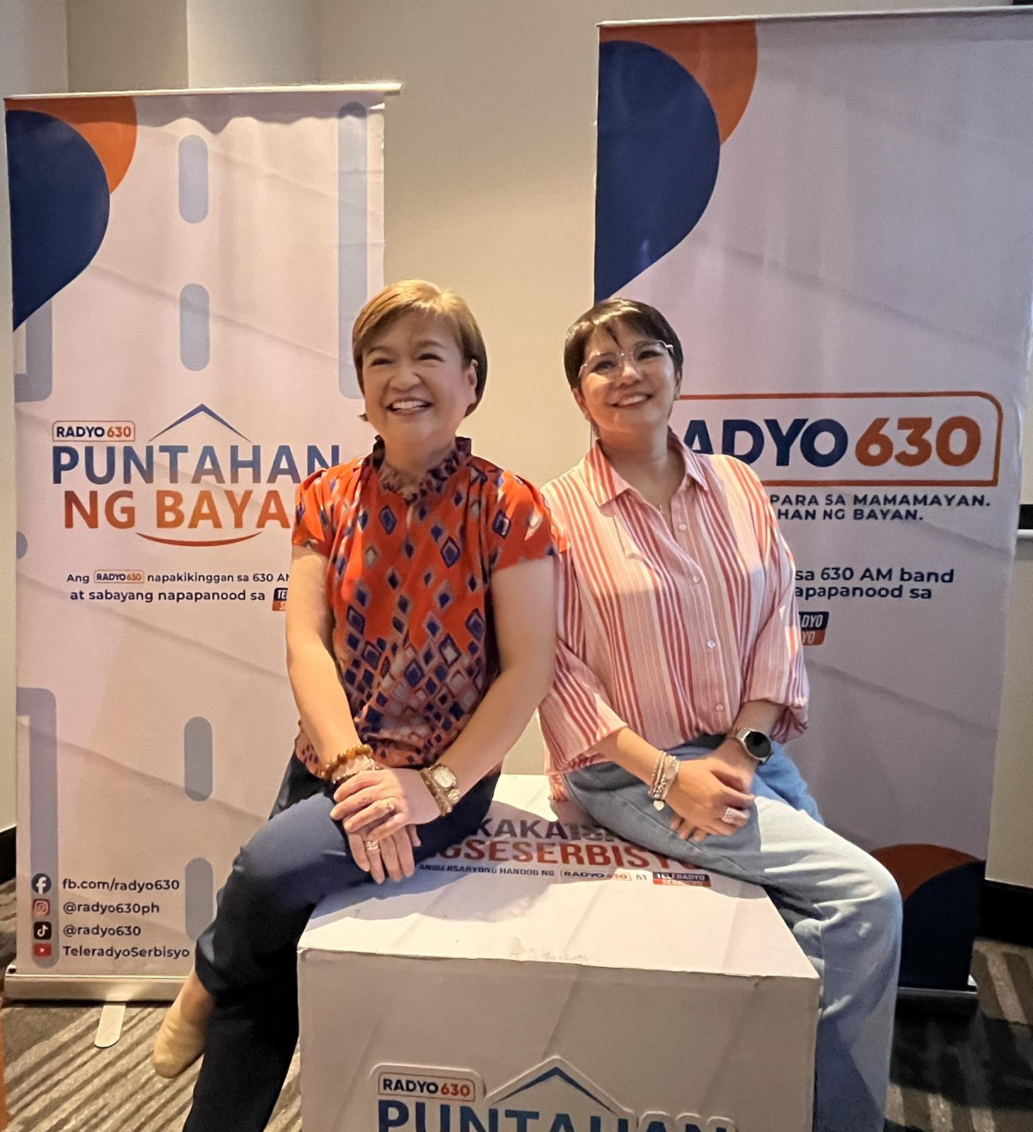 Radyo 630/Teleradyo Serbisyo's Resident Titas Amy Perez And Winnie Cordero