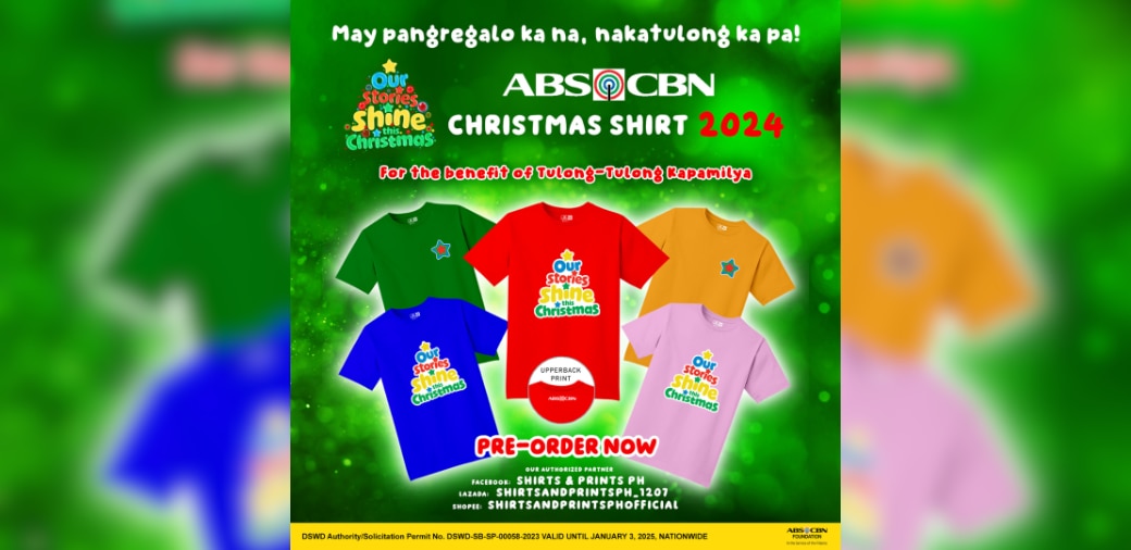 ABS-CBN launches “Our Stories Shine this Christmas” shirts