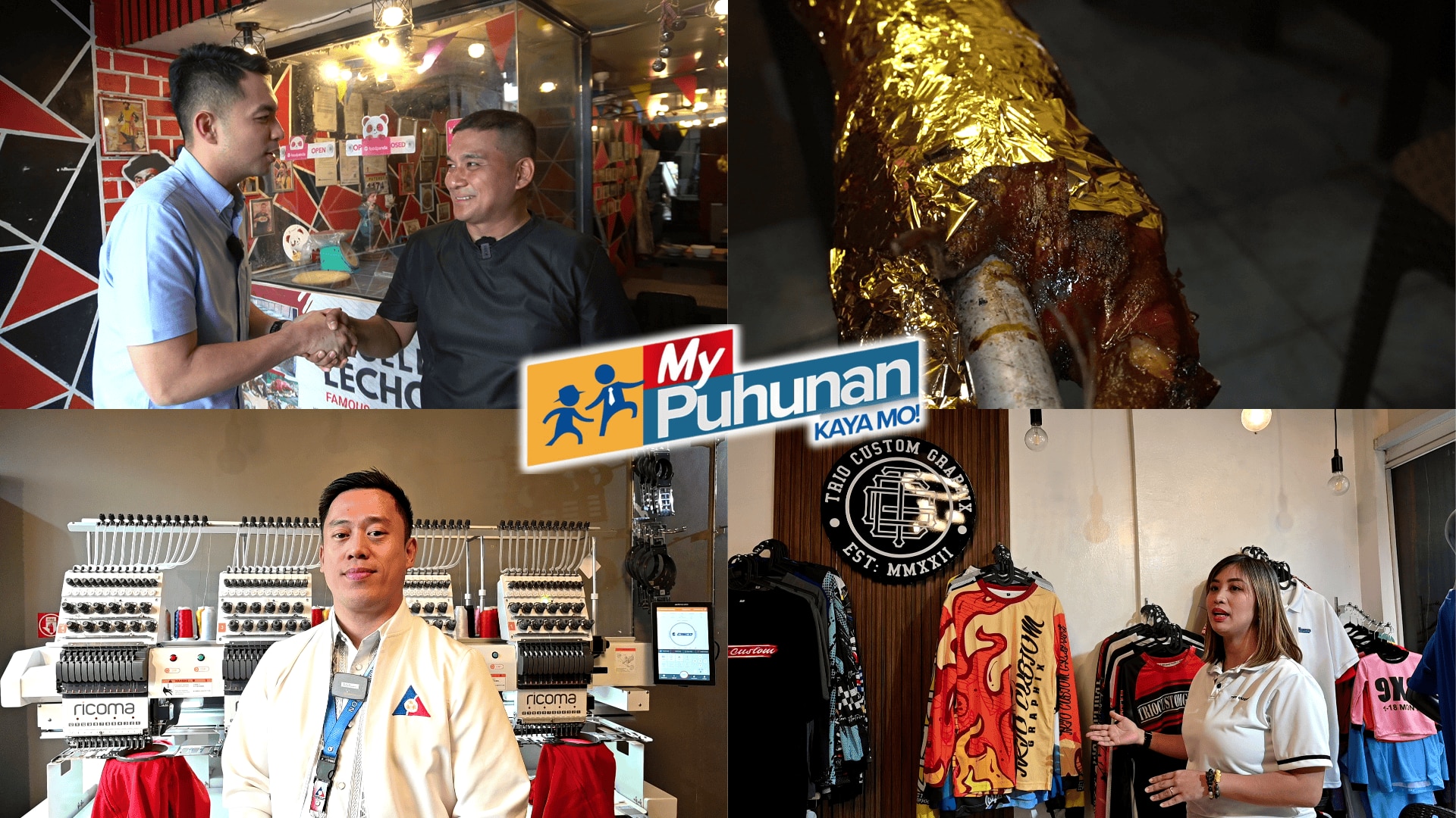 Migs Bustos takes a bite of Cebu’s golden lechon in “My Puhunan: Kaya Mo!”