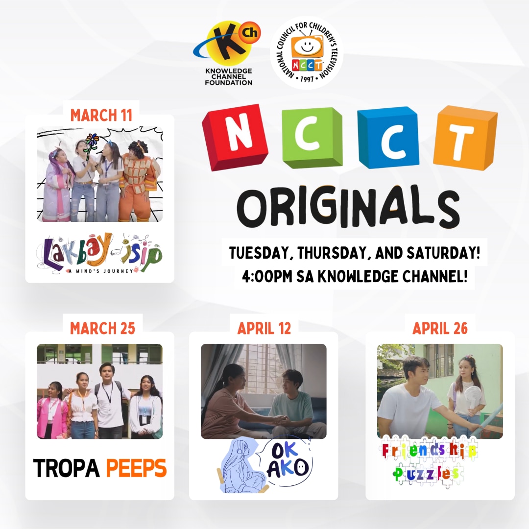 NCCT, Knowledge Channel Foundation launch four new shows for Filipino youth