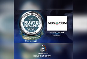 ABS-CBN PR News Rundown: ABS-CBN, panalo ng ikalimang Platinum Brand Award sa Reader’s Digest Trusted Brand 2020