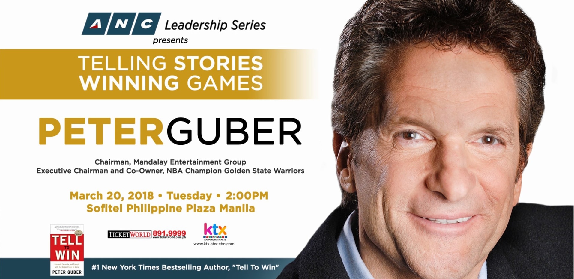 Mandalay Entertainment chairman and CEO and Golden State Warriors Executive Chairman And Co-Owner, Peter Guber, Is Coming To Manila