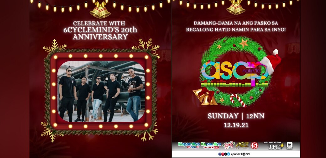 OPM band 6cyclemind celebrates 20 years together on 'ASAP Natin 'To's' Christmas special