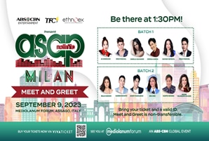 ASAP Natin 'To in Milan Announces VIP Meet and Greet on September 9 for Platinum ticket holders