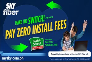 SKY Fiber offers free installation fees in its back-to-school switching promo