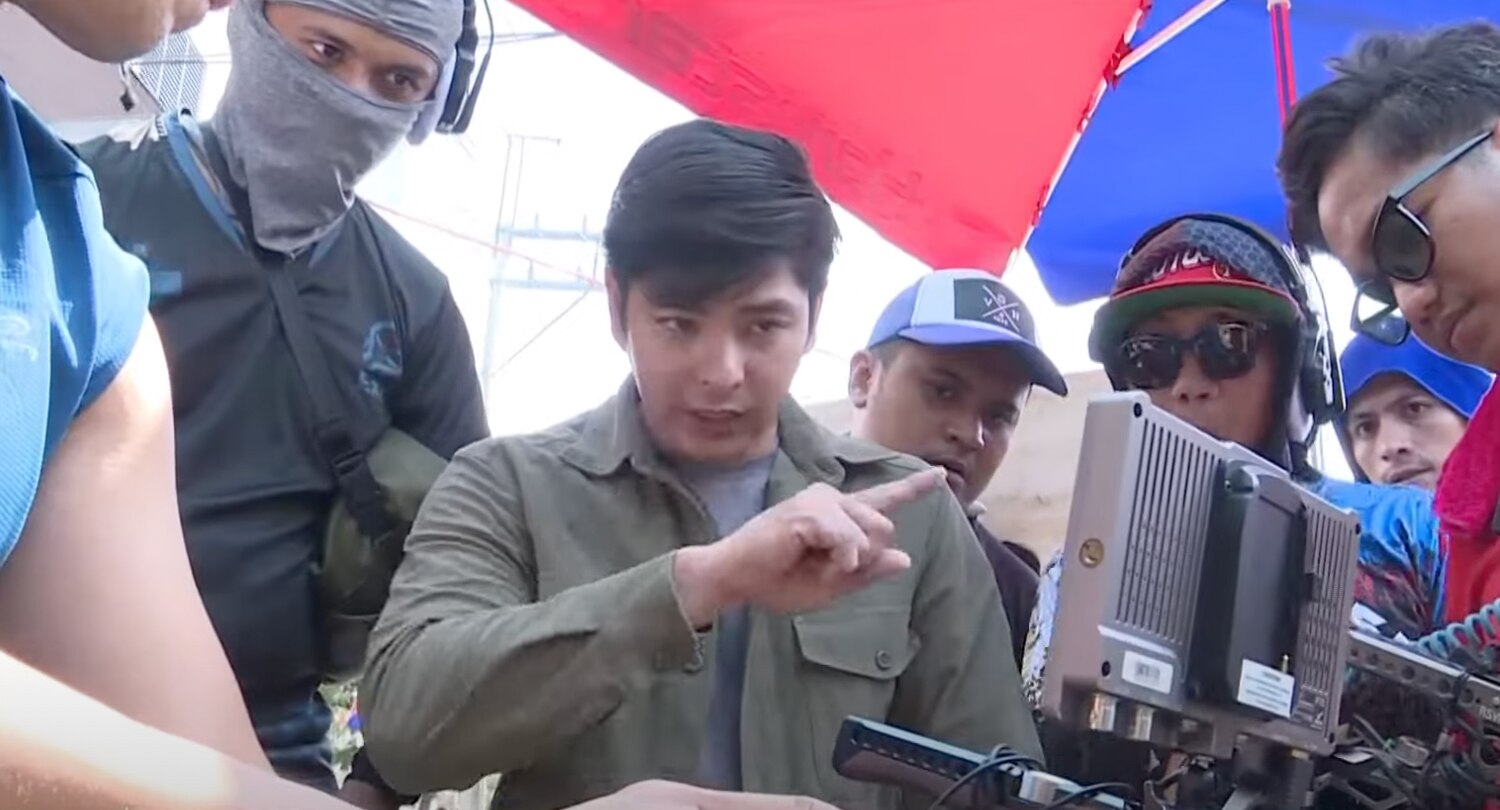 Coco Martin on the set of _FPJ's Batang Quiapo_