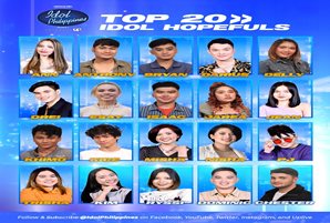 "Idol Philippines" announces top 20 hopefuls to proceed in solo round