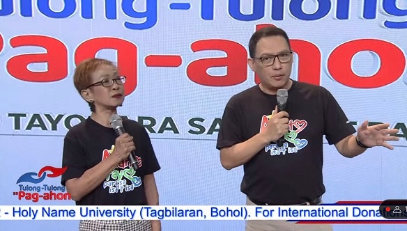 Nakiisa si Doris Bigornia at Alvin Elchico sa fundaiser na isinagawa ng ABS CBN