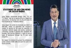 Statement of ABS-CBN News on Julius Babao