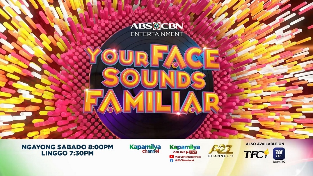 Catch Your Face Sounds Familiar Season 3 on Kapamilya Channel, A2Z channel 11, Kapamilya Online Live, iWantTFC, and TFC_