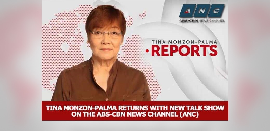 Tina Monzon-Palma returns with new talk show on the ABS-CBN News Channel (ANC)