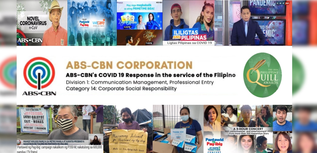 ABS-CBN's COVID-19 response honored at the 18th Philippine Quill Awards