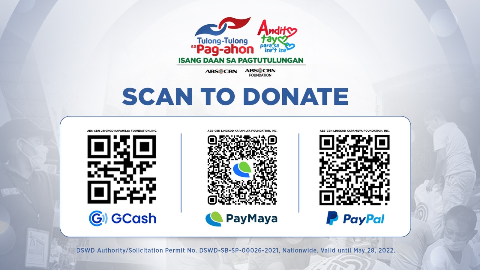 Scan to donate