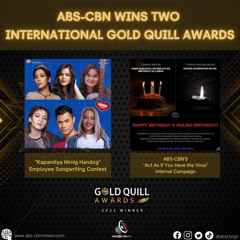 Artcard   ABS CBN wins two International Gold Quill Awards