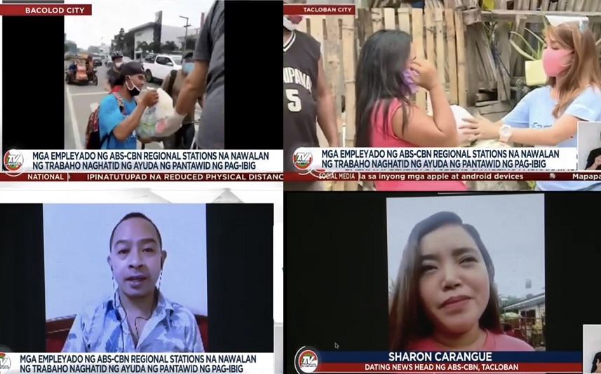 Kasama sina Angelo Angolo at Sharon Carangue sa mga dating ABS CBN Regional employee na nagvolunteer sa Pantawid ng Pag ibig