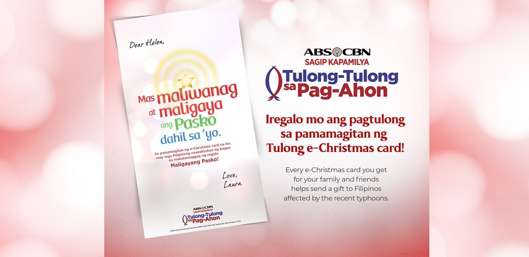Spread light and joy through ABS-CBN Foundation’s Tulong e-Christmas Cards