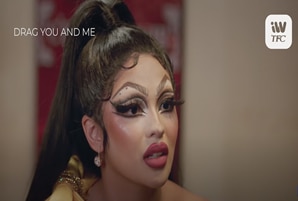 Andrea slays as a drag queen in "Drag You and Me" with JC and Christian
