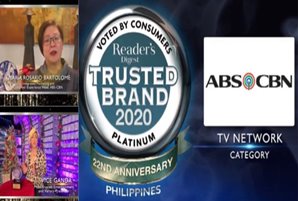 ABS-CBN wins 5th Platinum Award from Reader's Digest Trusted Brands 2020