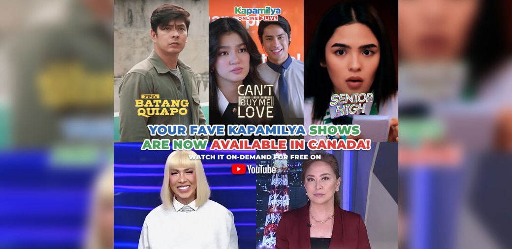 "Batang Quiapo," "Can't Buy Me Love," "Senior High," "It's Showtime," and more ABS-CBN shows now available in Canada