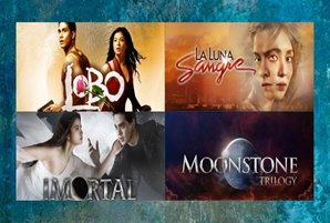 Full episodes of "Lobo," "Imortal," and "La Luna Sangre" available in chapters for binge-watching on iWantTFC