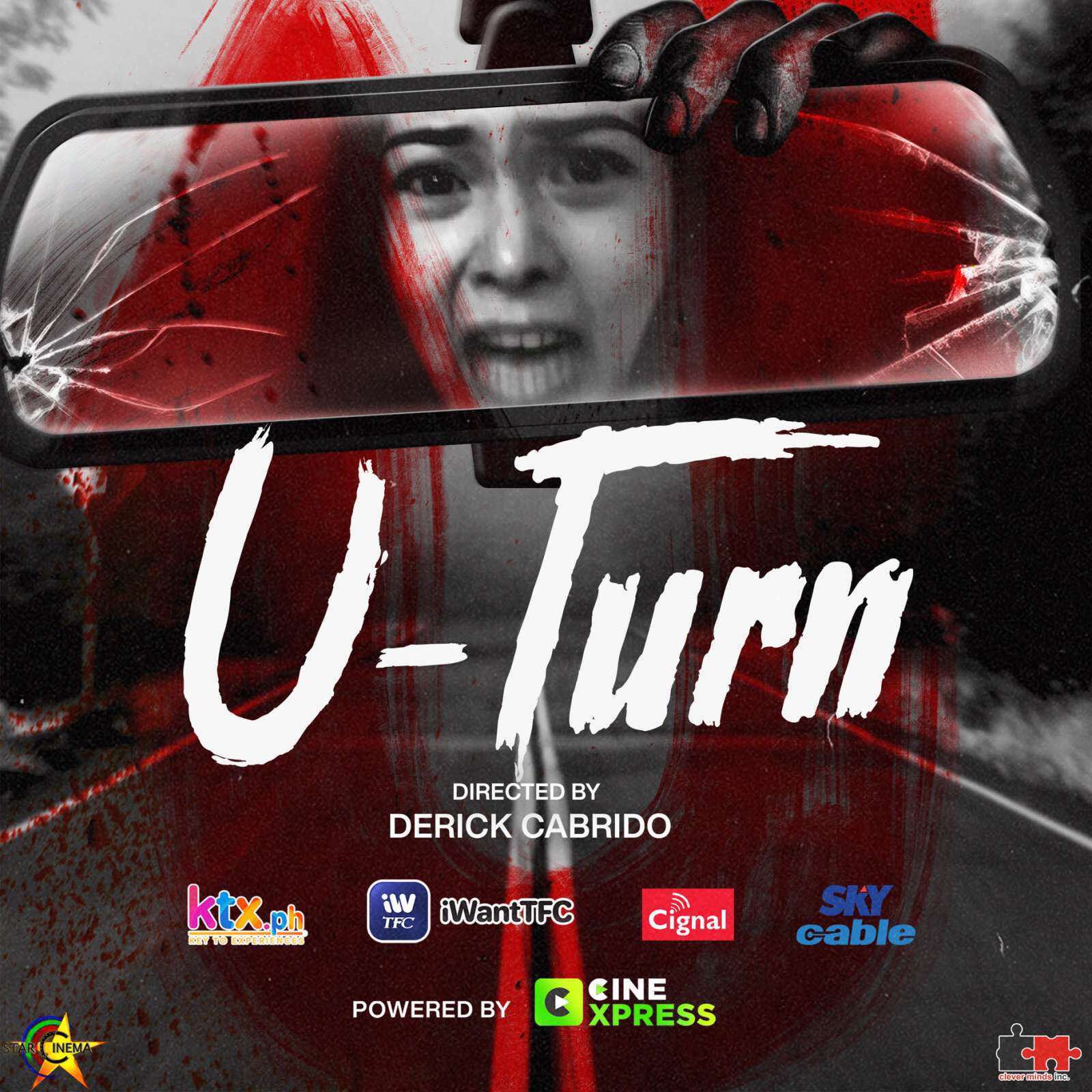 An official promotional poster for ABS-CBN Films' U-Turn starring Kim Chiu now showing online and PPV