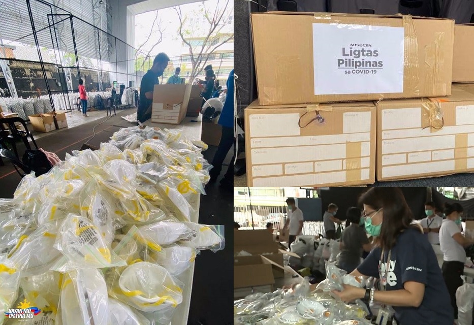 ABS-CBN donates protective gears, food to health workers